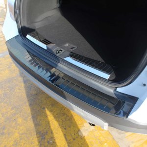 Ford Escape Rear Bumper Sill Cover - Omac - Stainless Steel - Gloss Dark - '13-'19 Ford Escape Rear Bumper Sill Cover - Omac - Stainless Steel - Gloss Dark - '13-'19